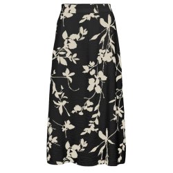 Jacira mw Skirt- Black Simple Flowe
