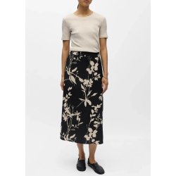 Jacira mw Skirt- Black Simple Flowe