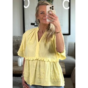 Jalia Blouse- Lemon Meringue