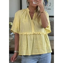 Jalia Blouse- Lemon Meringue