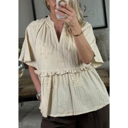 Jalia Blouse- Oyster Gray