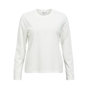 Jasha L/S Re T-shirt- Cloud dancer