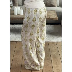 Jasmin Stone Loose Pants- Lime Green