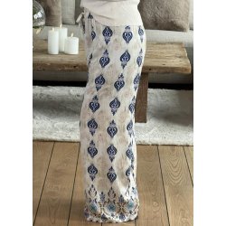 Jasmin Stone Loose Pants- Royal blu