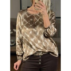 Jelly Mirjam Blouse-Sand Squares