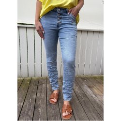 Jewelly Baggy Pants 8229- light Blu