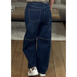 Jewelly Barrel Jeans 8699-Dark blue