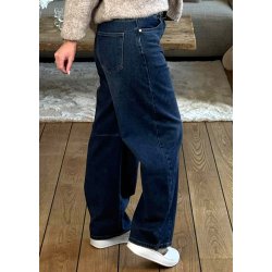 Jewelly Barrel Jeans 8720 -Dark Blu