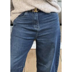 Jewelly Barrel Jeans 8720 -Dark Blu