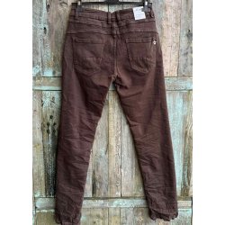 Jewelly Denim Pants 8710- Brown