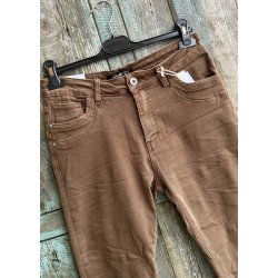 Jewelly Denim Pants 8711- Camel