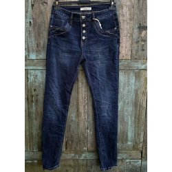 Jewelly Denim Pants 2537- Dark Blue