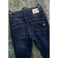 Jewelly Denim Pants 2537- Dark Blue