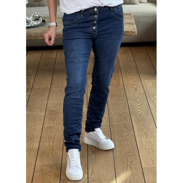 Jewelly Denim Pants 8637-  Jeans Blue