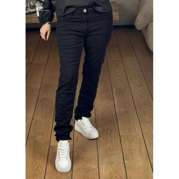 Jewelly Denim Pants 8711- Black
