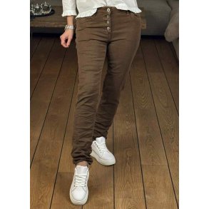 Jewelly Denim Pants 8710- Camel