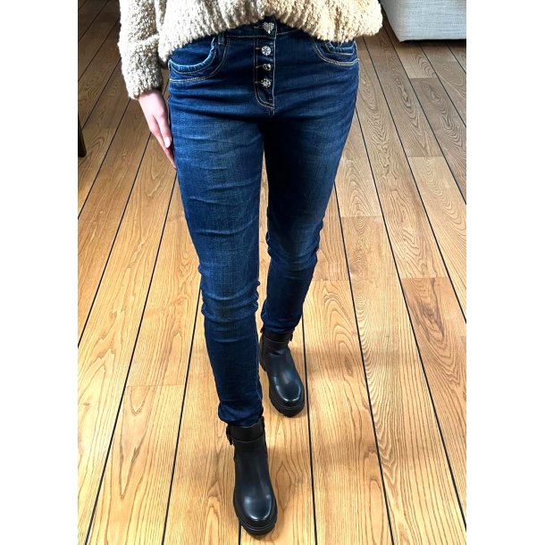 Jewelly Pants 2533- Dark Blue