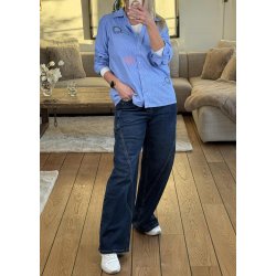 Jewelly Straight Jeans 8729 -Dark Blue