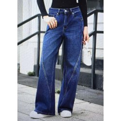 Jewelly Straight Jeans 8729 -Dark Blue