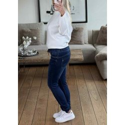 Jewelly Stretchy Pants 2303- Blue