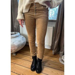 Jewelly Velvet Pants- Light camel 