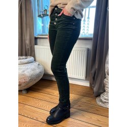 Jewelly Velvet Pants- Khaki 