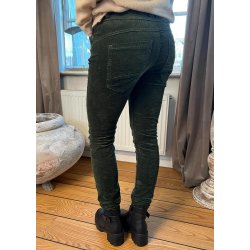 Jewelly Velvet Pants- Khaki 