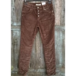 Jewelly Velvet Pants- Brown