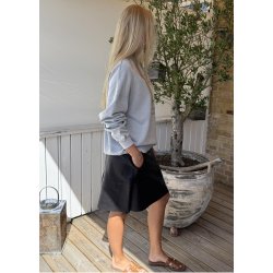 Lorina Leather Skirt- Black