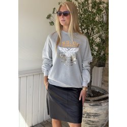 Lorina Leather Skirt- Black