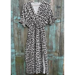 Jolie cotton dress- Leopard