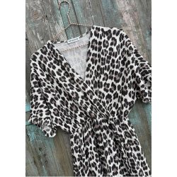Jolie cotton dress- Leopard