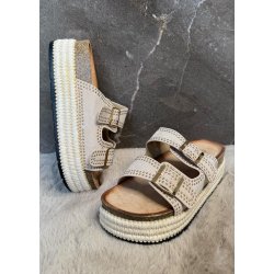 Joia Studded Sandels 301- Beige