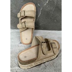 Joia Studded Sandels 301- Khaki