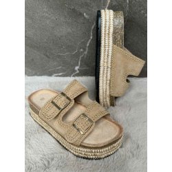 Joia Studded Sandels 301- Khaki