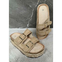 Joia Studded Sandels 301- Khaki