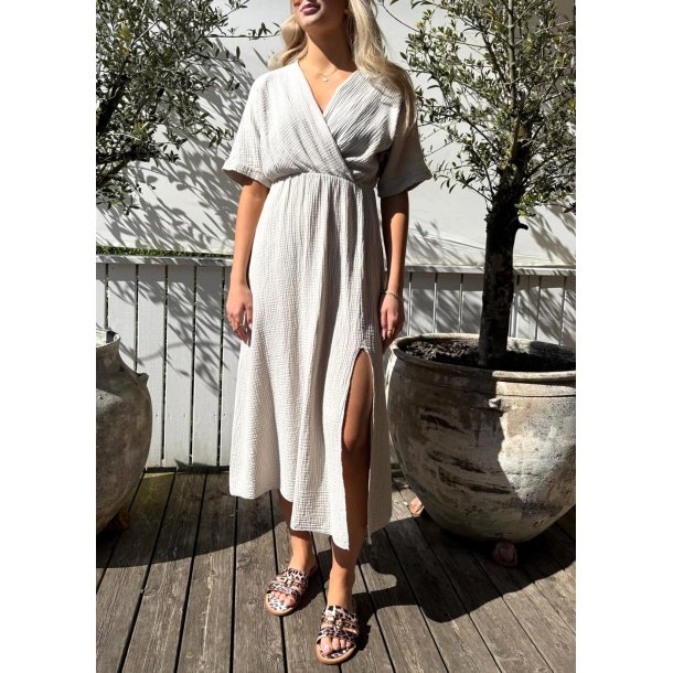 Jolie cotton dress- Beige