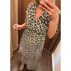 Jolie cotton dress- Leopard