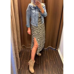 Jolie cotton dress- Leopard