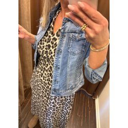 Jolie cotton dress- Leopard