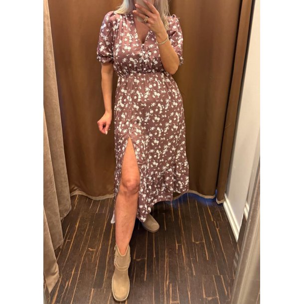 Jolie small Flower Dress 1385- Brown