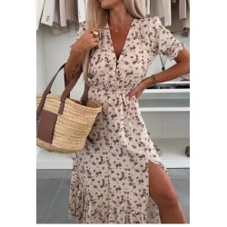 Jolie small Flower Dress 1385- Beige