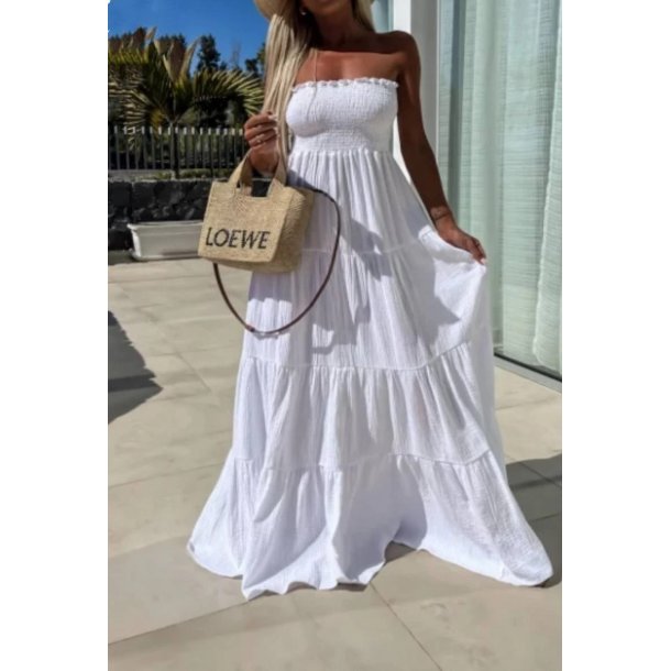 Strapless  Dress- White