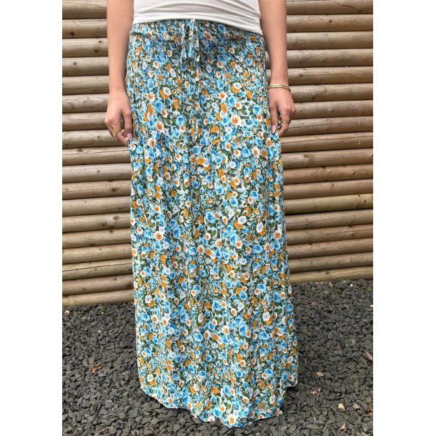 Juan Flower Skirt- Blue