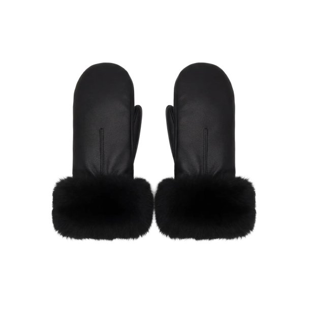 June Mittens Div- Black/ Black
