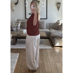 Kadie Mw Wide Pants- Birch Melange