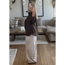 Zila l/s Re Shirt-Seal Brown