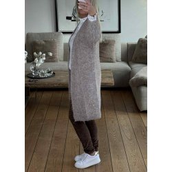 Kaia Brava Long Cardigan- Nomad Mel