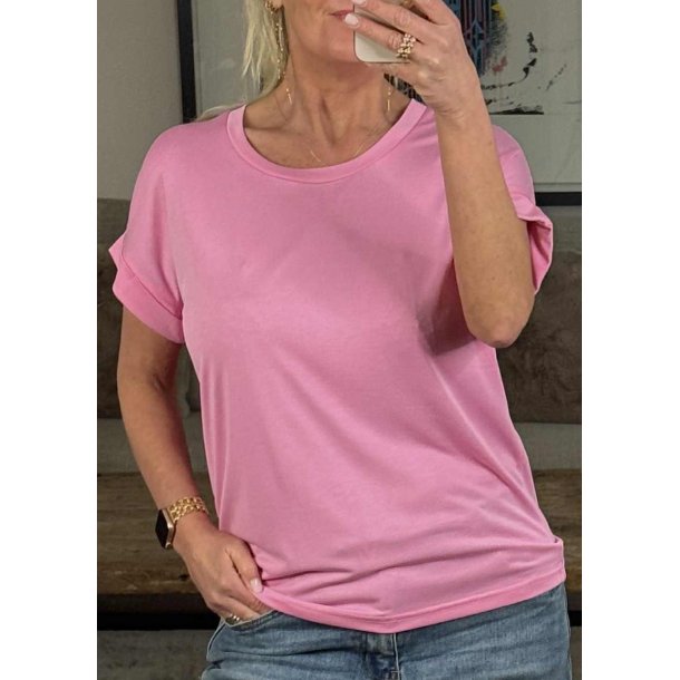 Kajsa T-shirt- Begonia Pink