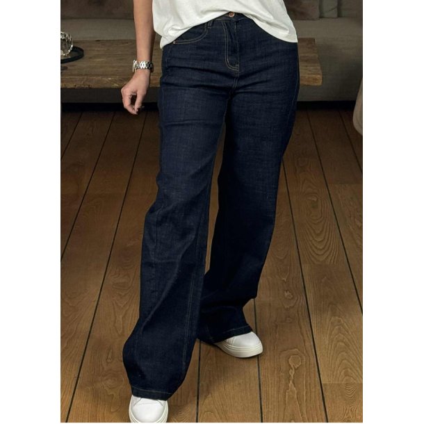 Kate Wide Jeans 549- Dark blue
